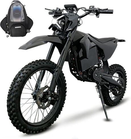 5500W Electric Dirt Bike, 60V 30AH Off-Road Ebike with 17''/14'' Tires, Mid-Drive Motor Electric Motorcycle for Adults Teens Outdoor Riding in Saudi Arabia