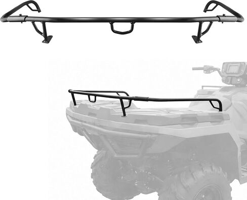 Rear Cargo Rack Extender for Polaris Sportsman 450 570 2021–2025, Heavy Duty Steel ATV Rear Rack Extension with Tie-Down Points, Easy Bolt-On Cargo Carrier Accessories in Kuwait