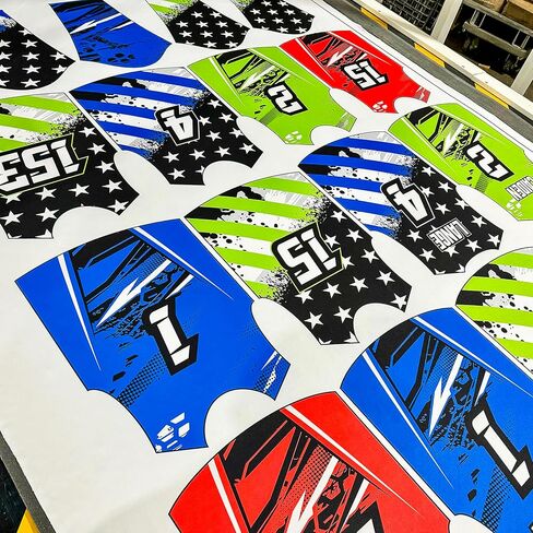 Motocross & BMX Jersey – Patriotic USA Flag Design – Upload Team Logo or Add Name & Number – Men, Women & Youth Toddler to 5XL – No Minimum – Made in USA in Kuwait