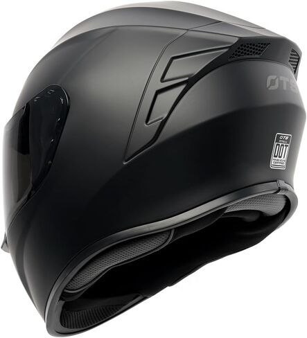 Orthrus Full Face Motorcycle Helmet for Adults Men & Women DOT Approved Motorbike Street Bike Racing Helmets with Tinted & Clear Visors (Matte Black, Large) in Kuwait