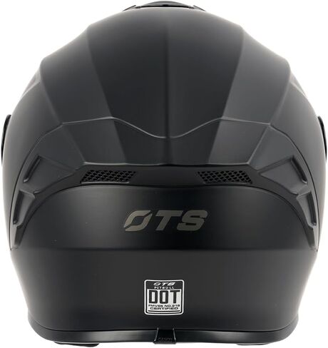 Orthrus Full Face Motorcycle Helmet for Adults Men & Women DOT Approved Motorbike Street Bike Racing Helmets with Tinted & Clear Visors (Matte Black, Large) in Kuwait