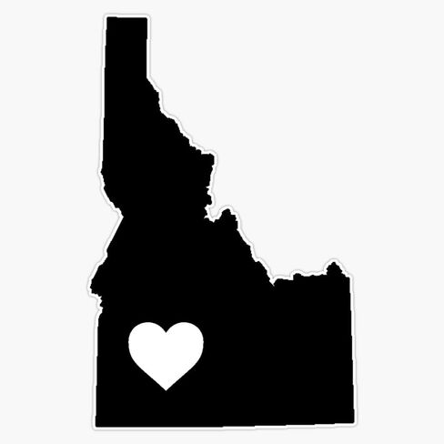 Magnet Idaho <3 Magnet Vinyl Decal Sticker 5" in Kuwait