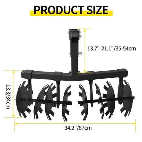 ATV Disc Harrow Universal 32" Cut Width Disc Plow Harrow ATV Tiller with 2" Receiver Mount for ATV UTV (Disc Harrow) in Kuwait