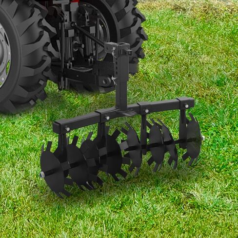 ATV Disc Harrow Universal 32" Cut Width Disc Plow Harrow ATV Tiller with 2" Receiver Mount for ATV UTV (Disc Harrow) in Kuwait