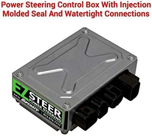 SuperATV UTV EZ-STEER Power Steering Kit for 2017-2022 Polaris Ranger Midsize 500/2017-2022 Polaris Ranger Midsize 500 2WD - Reduce Steering Effort | Eliminate Bump Steer | Watertight Control Box in Kuwait