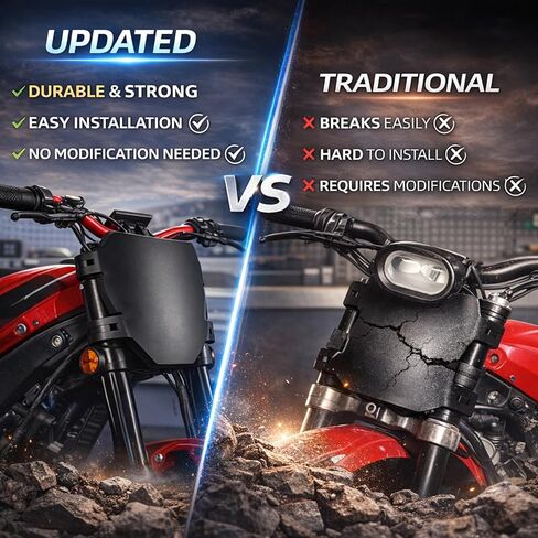 غطاء سلك لوحة الأرقام الأمامية للدراجة الترابية الكهربائية، واقي كابل لـ Sur Ron Light Bee X S، Talaria Sting MX3 MX4 MX5، E-Ride Pro، Super73، Ridstar Q20، أسود in Kuwait