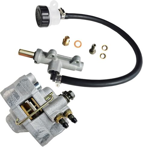 Rear Brake Caliper & Master Cylinder Compatible with Polaris Sportsman 400 500 Diesel 455 Worker 500 2001 2002 OEM # 1910301 1910553 1910479 in Kuwait