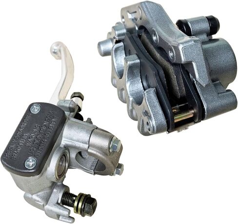 مجموعة أسطوانة الفرامل الأمامية والفرجار متوافقة مع Honda CR125 CR250 CR500 CRF125 CRF150 CRF230 CRF250 CRF450 XR250 XR400 XR650 استبدال مباشر OEM # 45150-KZ4-J21 45510-KCE-671 in Kuwait