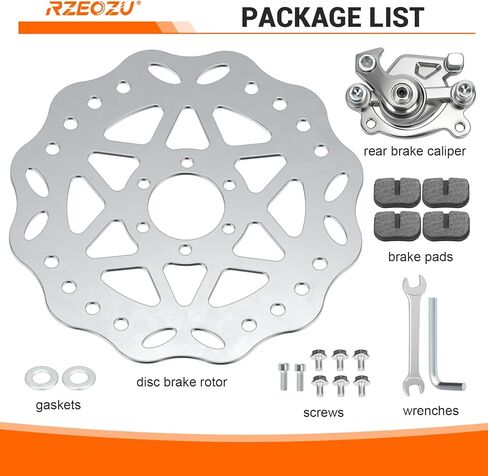 طقم دوار فرامل قرص الدراجة الصغيرة 180 مم مع استبدال فرجار الفرامل الخلفية لـ Monster Mega Moto 80 105cc Coleman CT100U CC100X RT100 Baja Doodlebug DB30 GMB100 Motovox MBX10 MBX11 Minibike Parts in Kuwait