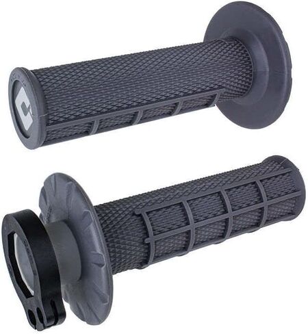 Odi Half Waffle V2 MX Lock-On Grips - 2 & 4-Stroke (Graphite) in Kuwait