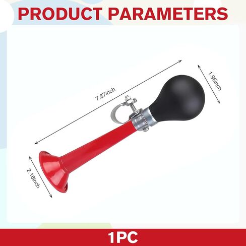 1 PC Bike Air Horn, High Volume Warning Bicycle Horn, Alloy Squeeze Loud Sound Bicycle Bell, Universal Riding Equipment Accessory for ATVs, Mountain Bikes in Kuwait