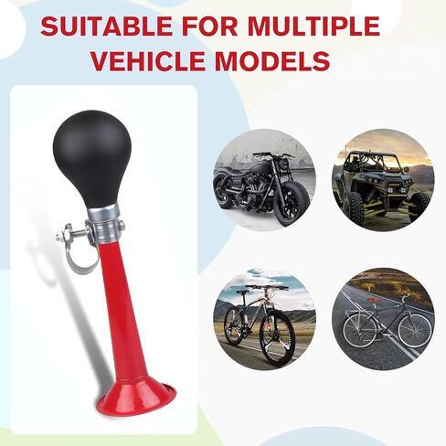 1 PC Bike Air Horn, High Volume Warning Bicycle Horn, Alloy Squeeze Loud Sound Bicycle Bell, Universal Riding Equipment Accessory for ATVs, Mountain Bikes in Kuwait