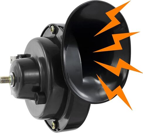 XUANYUDG0769 Universal 12V HIGH Note Horn,Golf Cart Horn Kit with Adjustable Volume,Upgrade Waterproof Replacement Kit Fit for EZGO Club Car Yamaha, Compatible with Motorcycle,UTV,ATV,Boat,Black horn in Kuwait