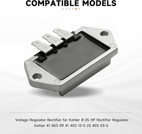 مقوم منظم الجهد الكهربائي متوافق مع محركات Kohler 8-25 HP، يستبدل 41-403-09، 41-403-10-S، 25-403-03-S in Kuwait