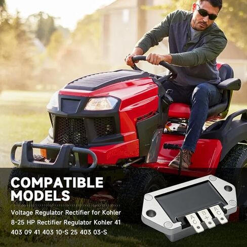 مقوم منظم الجهد الكهربائي متوافق مع محركات Kohler 8–25 HP، استبدال OEM 41-403-09/41-403-10-S / 25-403-03-S in Kuwait