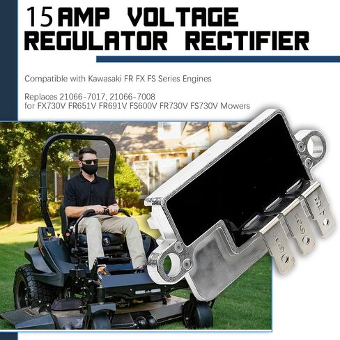 15 Amp Voltage Regulator Rectifier Compatible with Kawasaki FR FX FS Series Engines - Replaces 21066-7017, 21066-7008 for FX730V FR651V FR691V FS600V FR730V FS730V Mowers in Kuwait