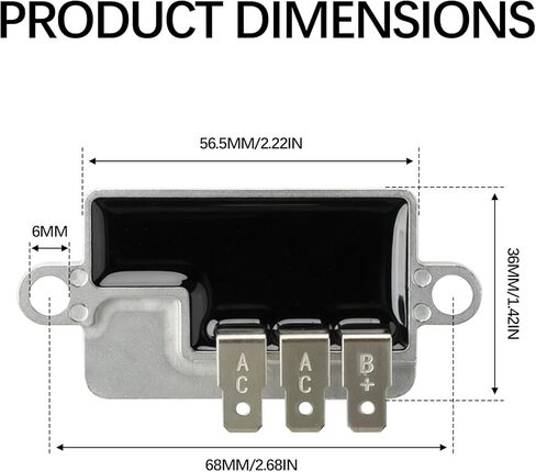 15 Amp Voltage Regulator Rectifier Compatible with Kawasaki FR FX FS Series Engines - Replaces 21066-7017, 21066-7008 for FX730V FR651V FR691V FS600V FR730V FS730V Mowers in Kuwait