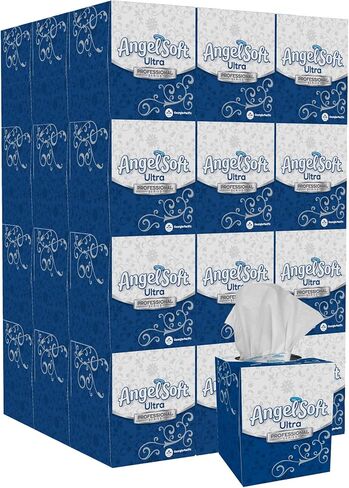 مناديل الوجه Angel Soft Ultra Professional Series الفاخرة المكونة من طبقتين من GP PRO (جورجيا والمحيط الهادئ)، صندوق مسطح، 30 صندوقًا في كل علبة، 126 ورقة في كل صندوق in Saudi Arabia