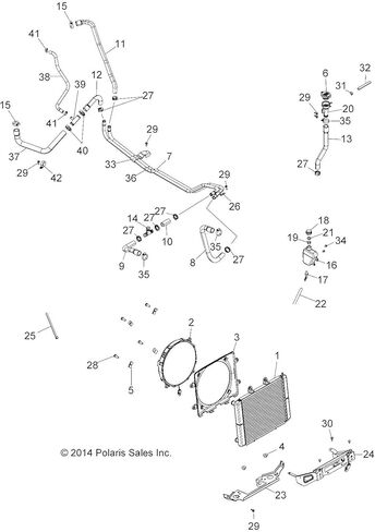 Polaris OEM Matte Black Radiator Mount 2015-2018 Sportsman Ace 325 570 900 EFI 5256171-458 in Kuwait