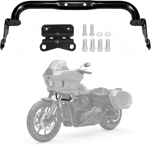 دعامة إشارة الانعطاف ذات الدعم السفلي باللون الأسود لدراجة Harley Softail Low Rider ST FXLRST/El Diablo FXRST 2022 2023 2024 2025 in Kuwait