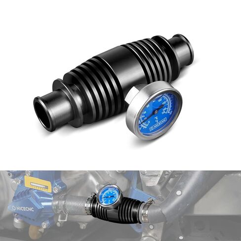 أداة تبريد الرادياتير من NICECNC مع مقياس درجة الحرارة متوافق مع Yamaha Raptor700R 2009-2026، Banshee 350 YFZ350، Blaster 200 YFS200، متوافق مع Honda TRX 450R 700XX 250R، انظر التركيبات in Kuwait
