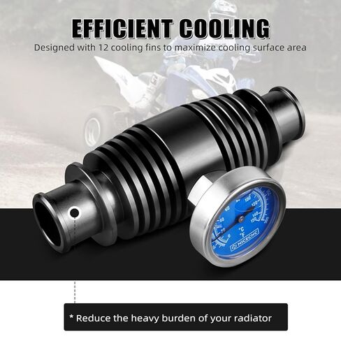 أداة تبريد الرادياتير من NICECNC مع مقياس درجة الحرارة متوافق مع Yamaha Raptor700R 2009-2026، Banshee 350 YFZ350، Blaster 200 YFS200، متوافق مع Honda TRX 450R 700XX 250R، انظر التركيبات in Kuwait