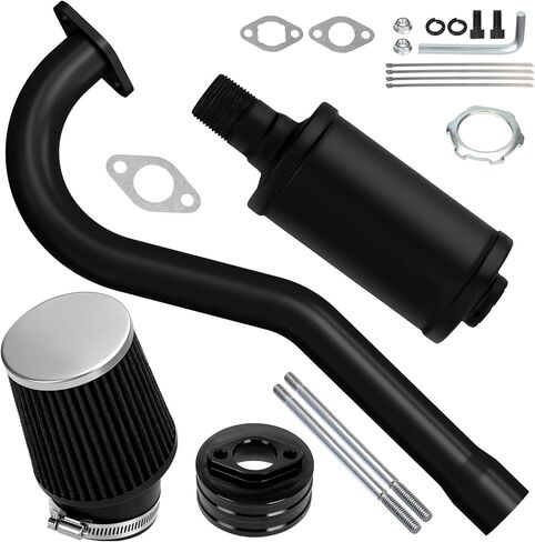 كاتم صوت ماسورة عادم الدراجة الصغيرة المركزية، المرحلة 2، استبدال لكولمان CT100U ماسيمو MB100 GMB100 Minibike Predator 79cc Lifan 154F 3.0HP أجزاء المحرك 62 مم فلتر هواء in Kuwait