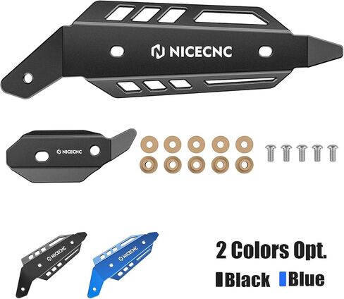 NICECNC Motorcycle Mid Exhaust Shield Compatible with Yamaha Raptor 700/R/SE/Secial 2015-2026, Black in Kuwait