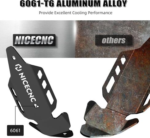 NICECNC Heat Shield Guard Protector Compatible with Yamaha YFZ450R 2009 2010 2011 2012 2013 2014 2015-2023, YFZ450RSE 2018 2019 2020 2021 2022 2023, YFZ450X 2010 2011 Black in Kuwait