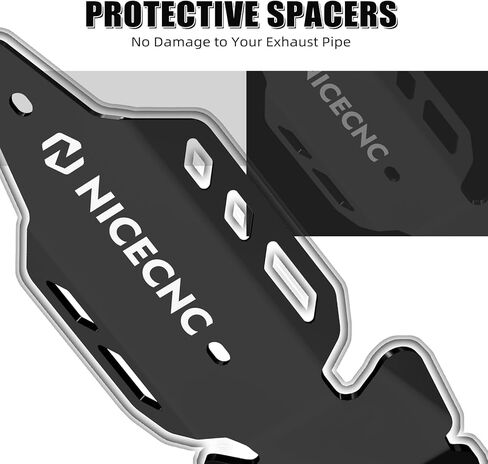 NICECNC Heat Shield Guard Protector Compatible with Yamaha YFZ450R 2009 2010 2011 2012 2013 2014 2015-2023, YFZ450RSE 2018 2019 2020 2021 2022 2023, YFZ450X 2010 2011 Black in Kuwait