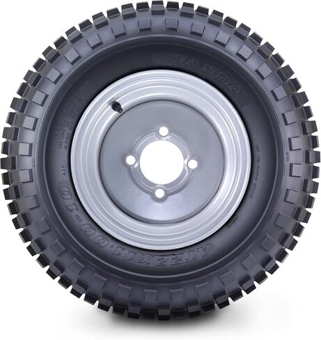 إطار وعجلة WANDA ATV مقاس 22X11-10 مع 4 عروات على عجلات فضية PCD مقاس 4 بوصات 10048، Pk 2 in Kuwait