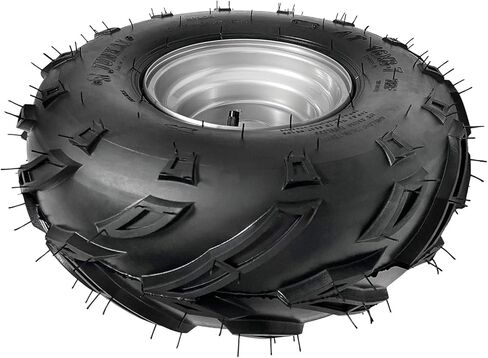 عجلات وإطارات Go Kart مقاس 16 × 8-7 مع محاور خلفية، مجموعة مكونة من 2 إطارات مقاس 7 بوصة لمركبات ATV وUTV وQuad ودراجة صغيرة وجزازة العشب، 110cc-125cc، متوافقة مع Taotao وKazuma وRoketa وColeman - 3 مسامير بنمط مسمار 78 مم in Kuwait