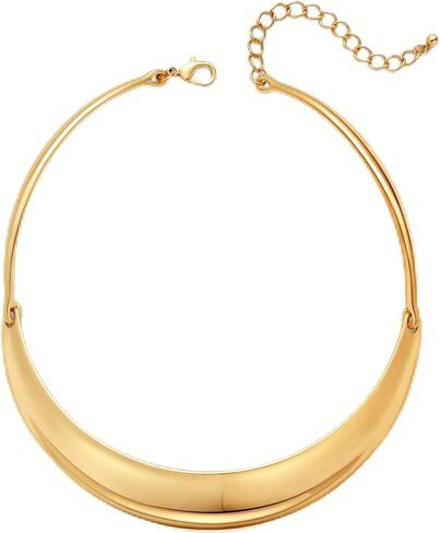 Chunky Gold Choker Collar Necklace for women Trendy Adjustable Gold Choker Necklace Statement Jewelry in Saudi Arabia
