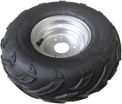 عجلات وإطارات Go Kart مقاس 16 × 8-7 مع محاور خلفية، مجموعة مكونة من 2 إطارات مقاس 7 بوصة لمركبات ATV وUTV وQuad ودراجة صغيرة وجزازة العشب، 110cc-125cc، متوافقة مع Taotao وKazuma وRoketa وColeman - 3 مسامير بنمط مسمار 78 مم in Kuwait