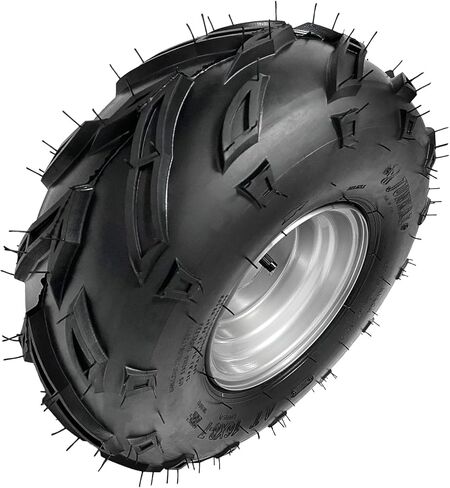 عجلات وإطارات Go Kart مقاس 16 × 8-7 مع محاور خلفية، مجموعة مكونة من 2 إطارات مقاس 7 بوصة لمركبات ATV وUTV وQuad ودراجة صغيرة وجزازة العشب، 110cc-125cc، متوافقة مع Taotao وKazuma وRoketa وColeman - 3 مسامير بنمط مسمار 78 مم in Kuwait