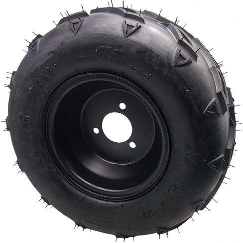 مجموعة إطارات حافة العجلة اليمنى 7 بوصة لـ 50cc 90cc 110cc 125cc ATVs & Go Karts تتضمن إطار 16x8-7 حافة مسمار 79 مم in Kuwait