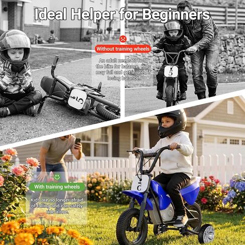 مثبتات عجلة تدريب Dirtbike تناسب 50cc 49cc للأطفال على الطرق الوعرة دراجات نارية عجلات تدريب متوافقة مع الدراجة الترابية الغازية والكهربائية MX125/MX350/MX400/MX650 PW50/TTR50 CRF50 XR50 Z50 in Kuwait