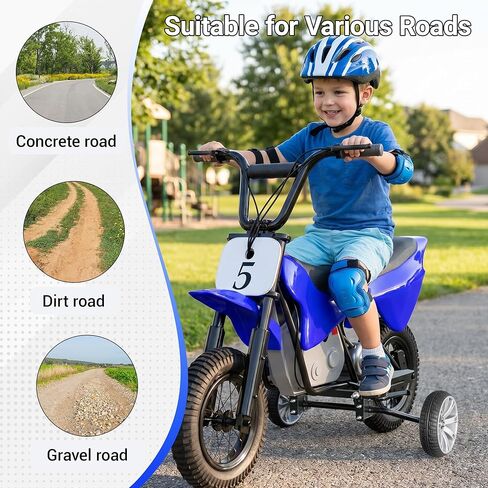 مثبتات عجلة تدريب Dirtbike تناسب 50cc 49cc للأطفال على الطرق الوعرة دراجات نارية عجلات تدريب متوافقة مع الدراجة الترابية الغازية والكهربائية MX125/MX350/MX400/MX650 PW50/TTR50 CRF50 XR50 Z50 in Kuwait