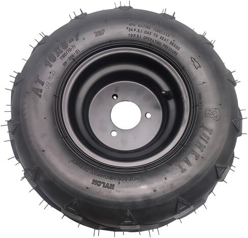 مجموعة إطارات حافة العجلة اليسرى 7 بوصة لـ 50cc 90cc 110cc 125cc ATVs & Go Karts تتضمن إطار 16x8-7 حافة مسمار 79 مم in Kuwait