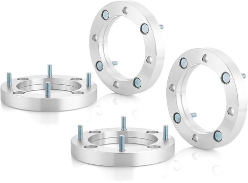 WeiSen 4 Pcs 1" 4x156mm Wheel Spacers with 3/8" Studs - 12mm Wheels (Stud Thread: From 3/8-24 to M12x1.5), Wheel Adapters Compatible with Polaris RZR Ranger Ace Sportsman in Kuwait