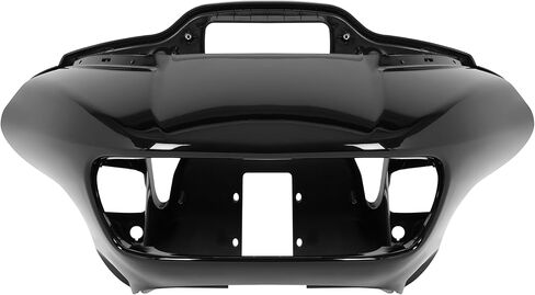 مجموعة الهدايا الداخلية والخارجية من ALMULOO متوافقة مع 2015-2024 Harley Davidson Road Glide / 2018-2024 CVO Road Glide Fairings الأمامية السوداء اللامعة من بلاستيك ABS in Kuwait