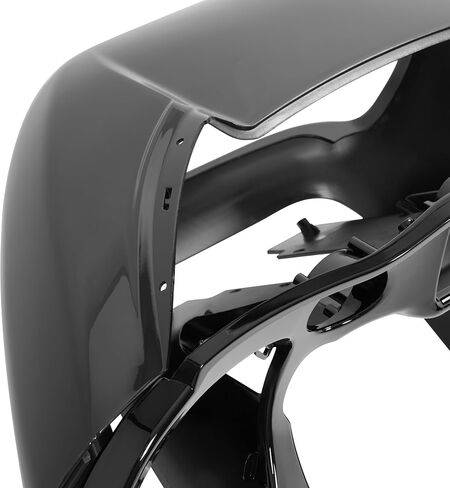 مجموعة الهدايا الداخلية والخارجية من ALMULOO متوافقة مع 2015-2024 Harley Davidson Road Glide / 2018-2024 CVO Road Glide Fairings الأمامية السوداء اللامعة من بلاستيك ABS in Kuwait