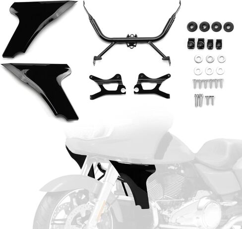 Side Fairing Panel Bracket Motorcycle Fairing Support Brackets Kit Fit for Touring Road Glide 2024-up,CVO Road Glide 2023-up,CVO Road Glide ST 2024-up (Vivid Black) in Kuwait