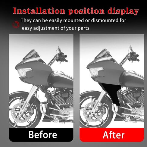 Side Fairing Panel Bracket Motorcycle Fairing Support Brackets Kit Fit for Touring Road Glide 2024-up,CVO Road Glide 2023-up,CVO Road Glide ST 2024-up (Vivid Black) in Kuwait