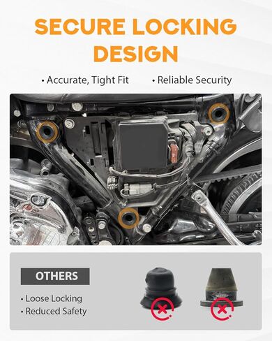PBYMT Rubber Side Cover Grommets Compatible with Harley Davidson 1996-2007 Touring Road King Road Glide Street Glide Electra Glide 6PCS in Kuwait