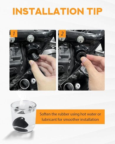 PBYMT Rubber Side Cover Grommets Compatible with Harley Davidson 1996-2007 Touring Road King Road Glide Street Glide Electra Glide 6PCS in Kuwait