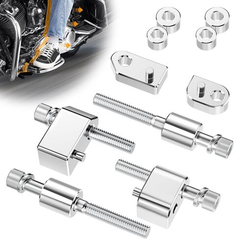 مجموعة ملحقات لوحة الأرضية للسائق مقاس 1 بوصة و1.5 بوصة من PBYMT تناسب Harley Touring Road Glide Street Glide Electra Glide Road King 2009-2024 FL Trikes 2009-2013 أسود in Kuwait