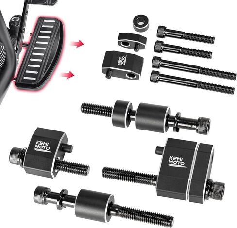 KEMIMOTO Driver Floorboard Extension Kit 1 Inch & 1.5 Inch, Adjustable CNC Aluminum Footboard Spacer Extenders Fits for Touring 2009-2025 FL Trikes 2009-2013, Outward Extend Enhanced Long Ride Comfort in Kuwait