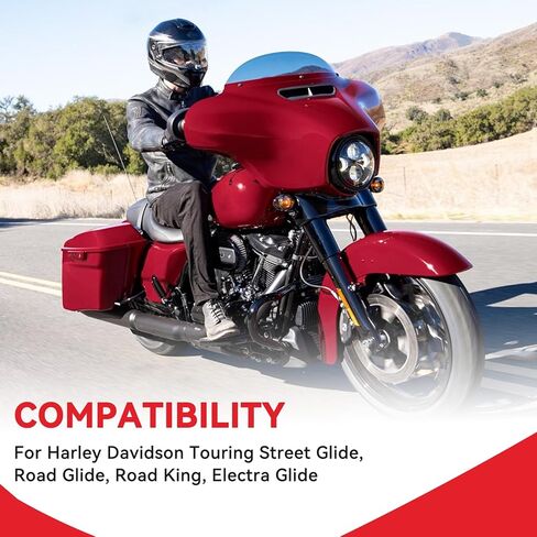 مجموعة أدوات الإرساء ومجموعة غطاء الإرساء من JERBOR ذات 4 نقاط لرسو السفن Harley Davidson Touring Street Glide Road Glide Road King Electra Glide 2009-2025، تصميم غطاء إرساء مخرش عصري in Kuwait