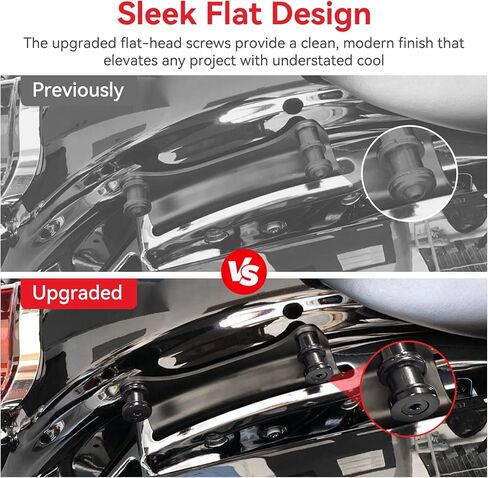 مجموعة أدوات الإرساء ومجموعة غطاء الإرساء من JERBOR ذات 4 نقاط لرسو السفن Harley Davidson Touring Street Glide Road Glide Road King Electra Glide 2009-2025، تصميم غطاء إرساء مخرش عصري in Kuwait